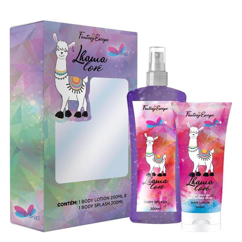 Kit Fantasy Escape Lhama Love 200ml (Body Lotion + Body Splash